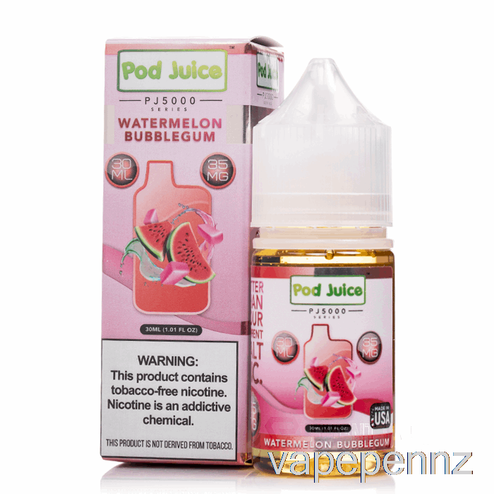 Watermelon Bubblegum - Pod Juice PJ5000 - 30mL 35mg VAPE NZ